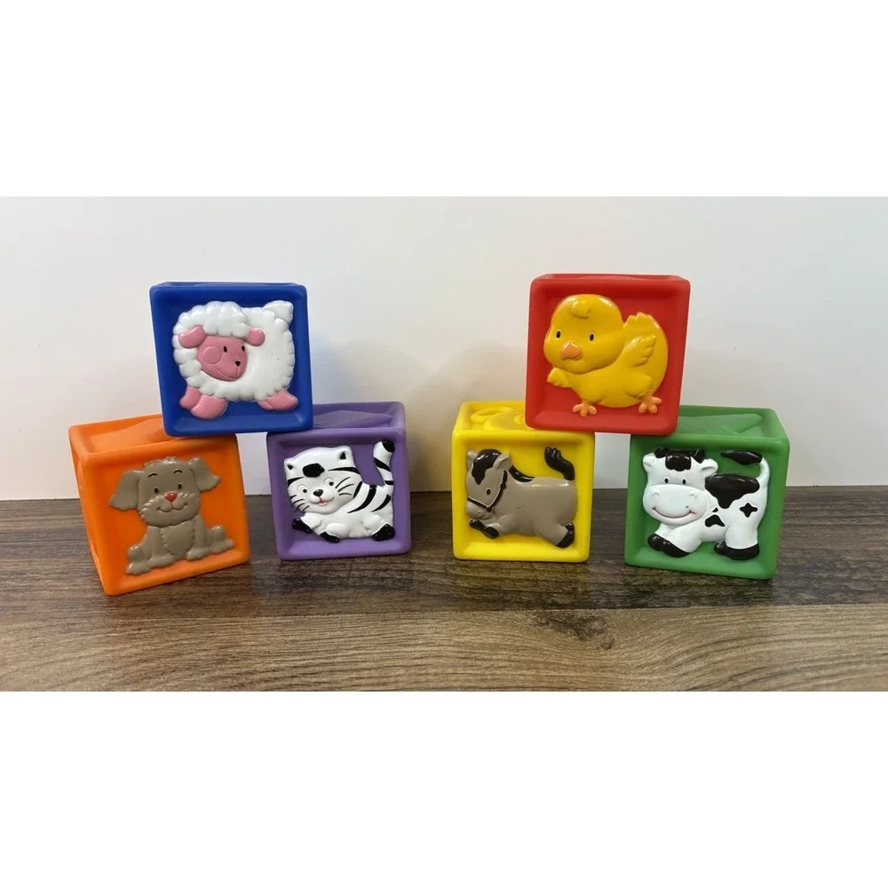 Circle Of Knowledge Squeeze A Lot Block Set Animals Nature ABCs Numbers
